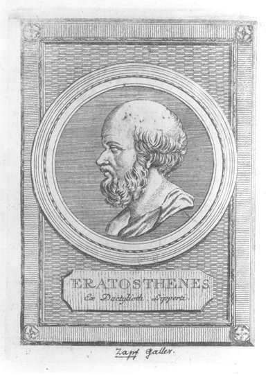 صورة إراتوستينس (c.284-192 قبل الميلاد) بواسطة المدرسة الفرنسية