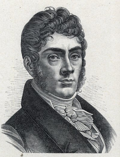 صورة لإتيان نيكولاس ميهول (1763-1817) الملحن الفرنسي. نقش من عام 1889. مجموعة خاصة. بواسطة المدرسة الفرنسية