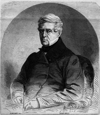 صورة لإتيان باسكير (1767-1862) ، سياسي فرنسي. نقش في "" Le Monde Illustré "" رقم 275 بتاريخ 19 يوليو 1862. بواسطة المدرسة الفرنسية