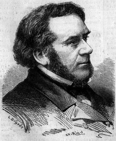 صورة يوجين بيثمونت (1804-1860) ، المحامي والسياسي الفرنسي ، وزير العدل الأسبق. نقش في "" Le Monde Illustré "" رقم 156 بتاريخ 7 أبريل 1860. بواسطة المدرسة الفرنسية