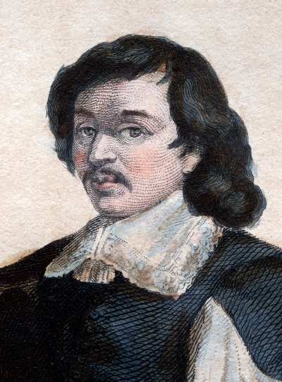 صورة ل Eustache Le Sueur أو Lesueur (1617-1655) ، رسام فرنسي. بواسطة المدرسة الفرنسية