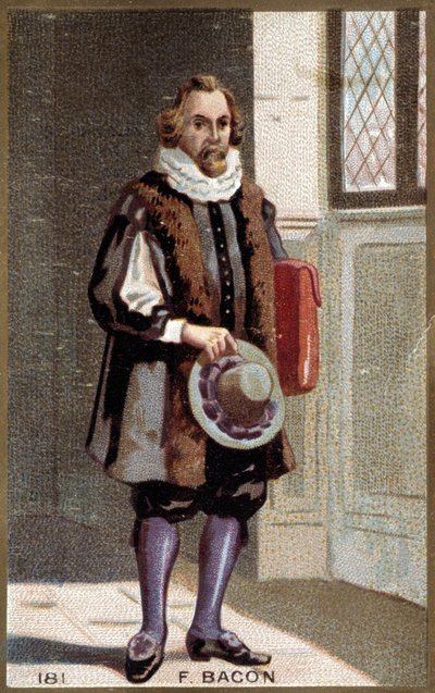صورة لفرانسيس بيكون (1561-1626) ، رجل دولة وفيلسوف إنجليزي. بواسطة المدرسة الفرنسية