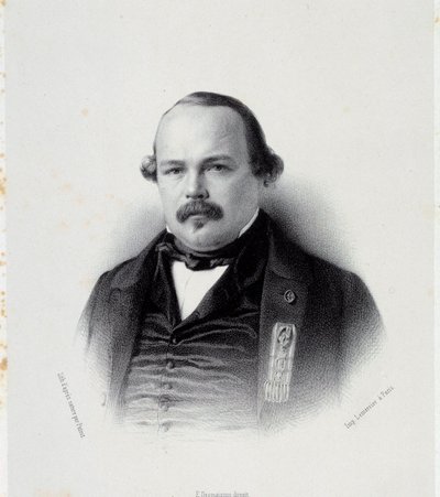 صورة فرانسوا أوغست بيرينون (1812-1861) ، مندوب مارتينيك نقش شارتر القرن التاسع عشر ، متحف الفنون الجميلة بواسطة المدرسة الفرنسية