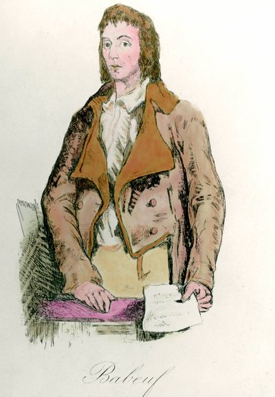 صورة ثورية لفرانسوا بابوف ديت غراكوس (1760 - 1797). نقش بواسطة المدرسة الفرنسية