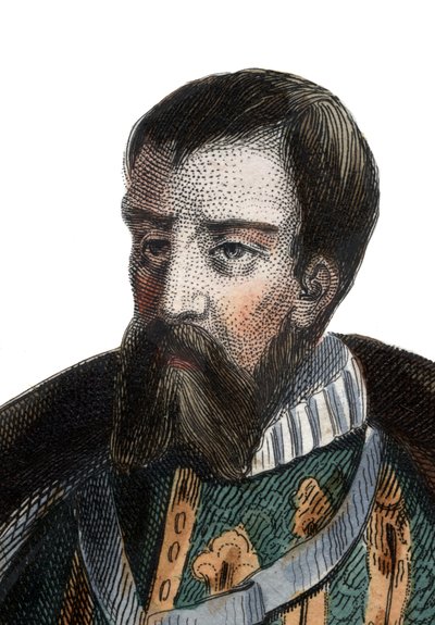 صورة لفرنسوا الأول دي لورين (1519-1563) ، دوق غيز ، دوق أومالي ، جندي فرنسي وسياسي. بواسطة المدرسة الفرنسية