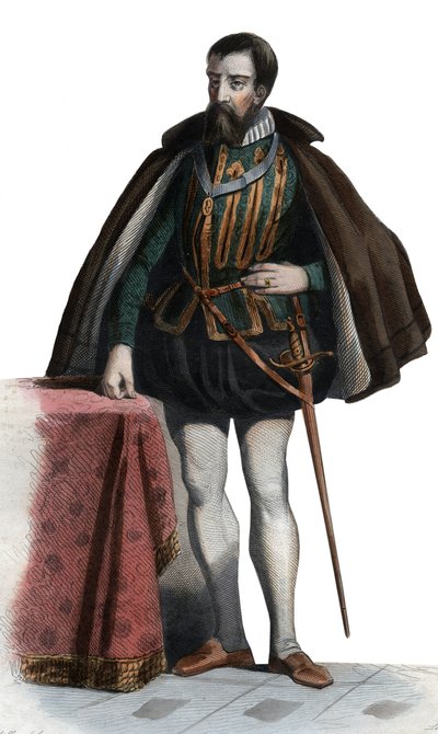 صورة لفرنسوا الأول دي لورين (1519-1563) ، دوق غيز ، دوق أومالي ، جندي فرنسي وسياسي. بواسطة المدرسة الفرنسية