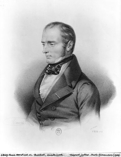 صورة فرانسوا كزافييه بيشات (1771-1802) منقوشة بواسطة فرانسوا سيرافين ديلبك (1778-1825) بواسطة المدرسة الفرنسية