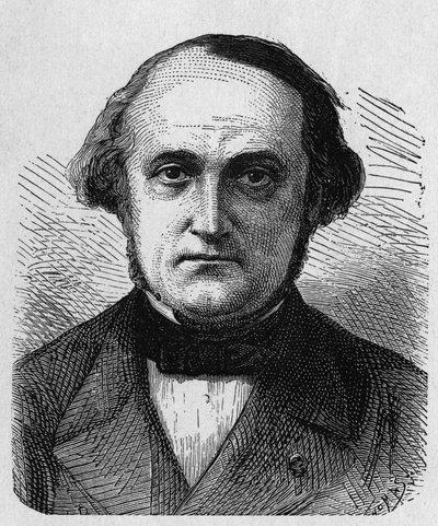 صورة لفرنسوا كليمان سوفاج (1812-1872) ، مهندس وإداري فرنسي - في "ألبوم de la Science ؛ علماء لامعون الاكتشافات العظيمة "" "1896. بواسطة المدرسة الفرنسية
