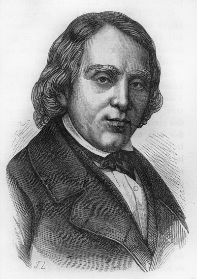 صورة لفرانسوا فنسنت راسبيل (1794-1878) ، عالم أحياء وكيميائي وسياسي فرنسي. بواسطة المدرسة الفرنسية