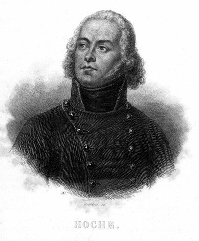 صورة للجنرال لازار لويس هوش (1768 - 1797) - في "" ثورة مشتركة "بقلم تيير. القرن ال 19 بواسطة المدرسة الفرنسية