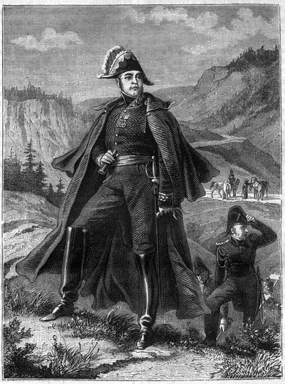 صورة للجنرال ليكورب - كلود جوزيف كونت لوكورب ، الجنرال الفرنسي (1758-1815) - في "تاريخ الإمبراطورية في جناح لتاريخ القنصلية" لأدولف تيير - 1879 - مجموعة خاصة بواسطة المدرسة الفرنسية