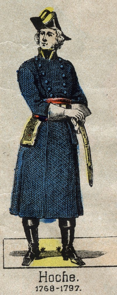 صورة للجنرال لويس لازار هوش (1768-1797) صورة إبينال من نهاية القرن التاسع عشر. بواسطة المدرسة الفرنسية