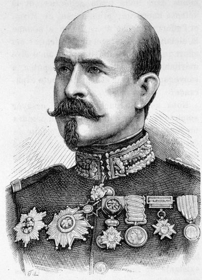 صورة للجنرال تروشو (1815 - 1896) - في "" تاريخ فرنسا "بواسطة هنري مارتن بواسطة المدرسة الفرنسية