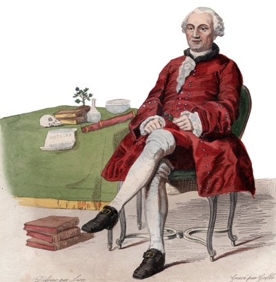 صورة لجورج لويس لوكلير ، كومت دي بوفون (1707-1788) ، عالم الطبيعة الفرنسي. بواسطة المدرسة الفرنسية