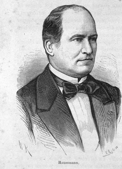 صورة لهوسمان (1809 - 1891) سياسي فرنسي - في "تاريخ فرنسا" بواسطة هنري مارتن بواسطة المدرسة الفرنسية