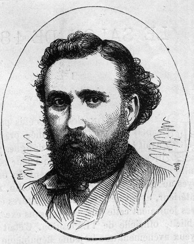 صورة هنري شابو (1833-1891) ، نحات فرنسي. نقش في "" Le Monde Illustré "" رقم 890 بتاريخ 2 مايو 1874. بواسطة المدرسة الفرنسية