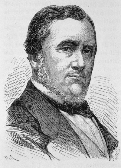 صورة هنري دوبوي دو لوم ، مهندس الهندسة البحرية الفرنسية (1777 - 1885) ، باني أول سفينة حربية فرنسية "لا غلوري" - في "L'Histoire de France" "هنري مارتن بواسطة المدرسة الفرنسية