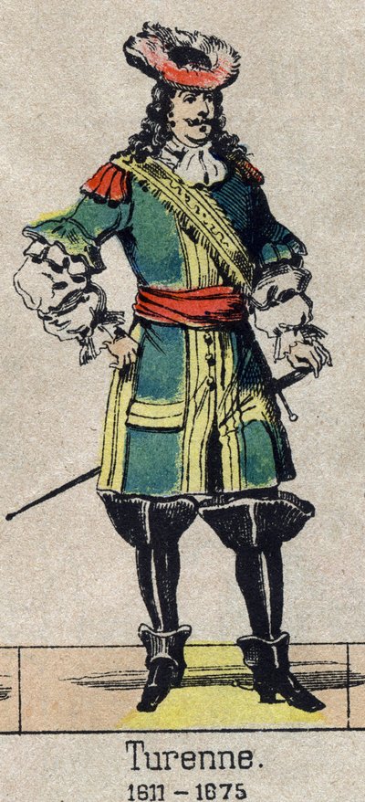صورة هنري دو لا تور دي أوفيرني ، Viscount de Turenne ، مارشال فرنسا (1611-1675). صورة إبينال من نهاية القرن التاسع عشر. بواسطة المدرسة الفرنسية
