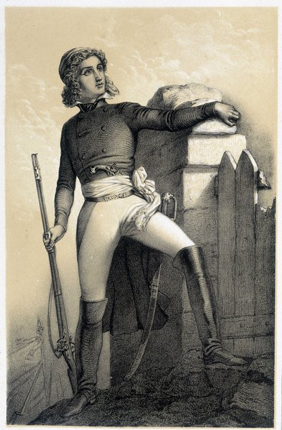 صورة هنري دو فيرجيه ، كونت لا روشيكلين (أو فيرجيه دي لا روشياكيلين) (1772-1794) - في "Galerie historyique de la Revolution francaise" بقلم ألبرت مورين بواسطة المدرسة الفرنسية