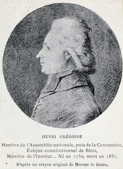 Portrait of Henri known as the Abbe Gregoire (1750-1831), French ecclesiastic and politician بواسطة المدرسة الفرنسية