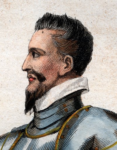 تسمى صورة هنري الأول ، دوق غيز (1550-1588) بالجروح. بواسطة المدرسة الفرنسية
