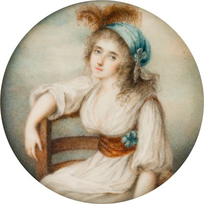صورة هون. لوسي بينج ، الكونتيسة الأولى لبرادفورد (1766-1844) ، 1786-1844 (زيت على قماش) بواسطة المدرسة الفرنسية