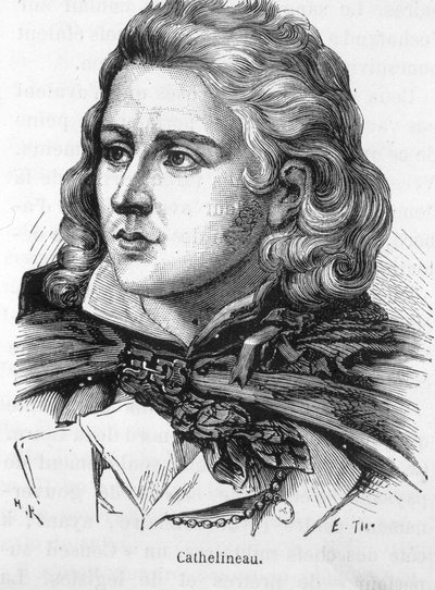 صورة لجاك كاثلينو (1759 - 1793) ، طاه Vendée - في "L'Histoire de France" "لهنري مارتن بواسطة المدرسة الفرنسية