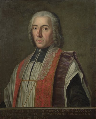 صورة لجاك دينيس كوتشين (1726-1783) مؤسس هوبتال سانت جاك بواسطة French School