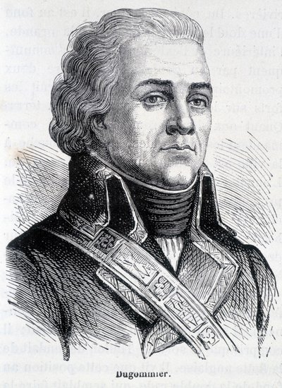 صورة جاك فرانسوا كوكي ديت دوغومييه ، الجنرال الفرنسي (1738-1794) - في "" L'Histoire de France "" لهنري مارتن بواسطة المدرسة الفرنسية