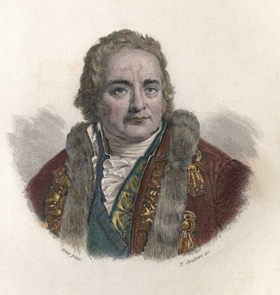 صورة جان أنطوان (جان أنطوان) شابتال ، كونت شانتيلوب (1756-1832) ، الكيميائي والسياسي الفرنسي. في "" صور الرجال النافعين "" بواسطة المدرسة الفرنسية