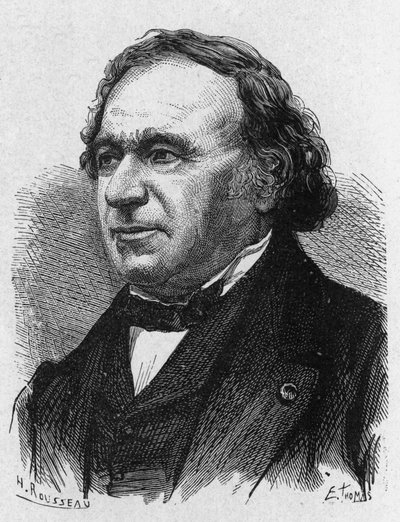 Portrait of Jean Baptiste Dumas (1700 - 1884) - in “” Album of Science; illustrious scholars; Great discoveries””” 1896. بواسطة المدرسة الفرنسية