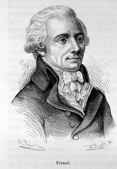 صورة جان فيرود (أو فيرو) ، سياسي فرنسي (1764-1795) - في "L'Histoire de France" "هنري مارتن بواسطة المدرسة الفرنسية