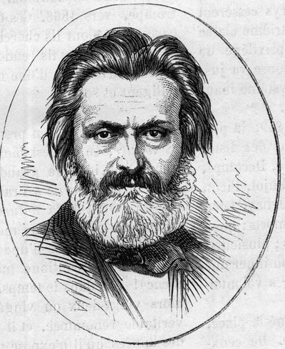 صورة جان فرانسوا سوتوكس (1816-1891) ، نحات فرنسي. نقش في "" Le Monde Illustré "" رقم 890 بتاريخ 2 مايو 1874. بواسطة المدرسة الفرنسية