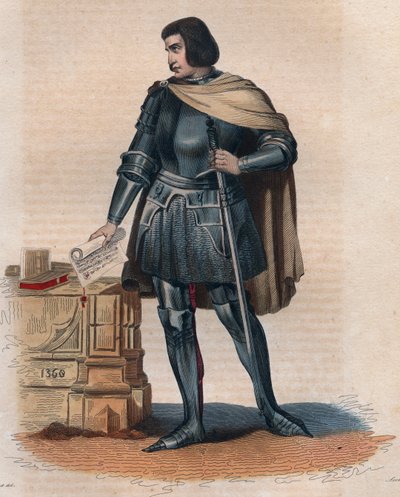صورة جان جوفينال (جوفينيل) دي أورسين (1360-1431) ، قاضي فرنسي. بواسطة المدرسة الفرنسية