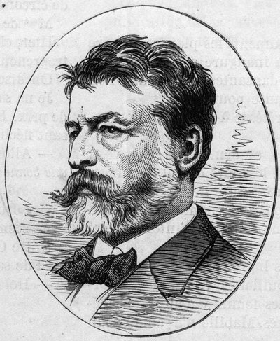 صورة جان لويس إرنست ميسونييه (1815-1891) ، رسام فرنسي. نقش في "" Le Monde Illustré "" رقم 890 بتاريخ 2 مايو 1874. بواسطة المدرسة الفرنسية