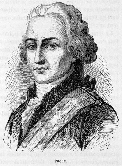 صورة جان نيكولا باتشي (1746-1823) ، سياسي فرنسي نقش على المعالم العامة شعار الجمهورية الفرنسية: "Liberté، Egalité Fraternité" - نقش بواسطة المدرسة الفرنسية