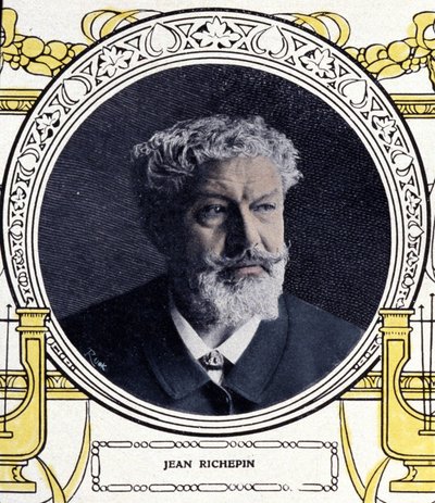 بورتريه جان ريشبين (1849-1926) الكاتب الفرنسي. بواسطة المدرسة الفرنسية