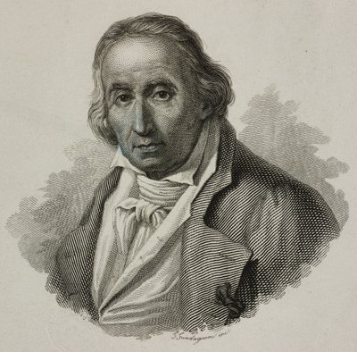 صورة جوزيف ماري تشارلز ، المسمى جاكار (1752-1834) ، النساج الفرنسي ومخترع نول الجاكار ، نقش بواسطة Guadagnini بواسطة المدرسة الفرنسية