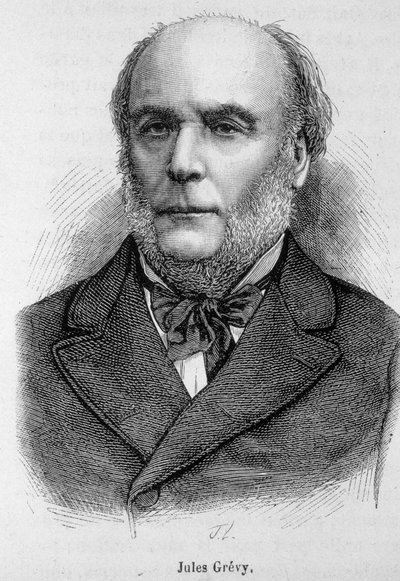 صورة لجول غريفي (1807 - 1891) ، سياسي فرنسي - في "" L'Histoire de France "" لهنري مارتن بواسطة المدرسة الفرنسية
