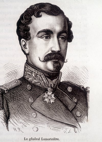 صورة لاموريسيير ، عام فرنسي وسياسي (1806-1865) بواسطة المدرسة الفرنسية