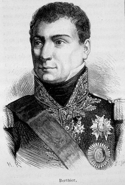 صورة لويس ألكسندر (لويس ألكسندر) بيرتييه ، الفرنسية ماريشال (1753 - 1815) - في "" L'Histoire de France "" لهنري مارتن بواسطة المدرسة الفرنسية