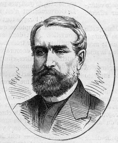 بورتريه لويس كابات (1812-1893) ، رسام فرنسي. نقش في "" Le Monde Illustré "" رقم 890 بتاريخ 2 مايو 1874. بواسطة المدرسة الفرنسية