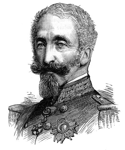 صورة لويس تشارلز فيليب دورلينز ، دوق نيمور ، الأمير الفرنسي (1814-1896). نقش في "" Le Monde Illustré "، ٢٦ يونيو ١٨٨٦. بواسطة المدرسة الفرنسية