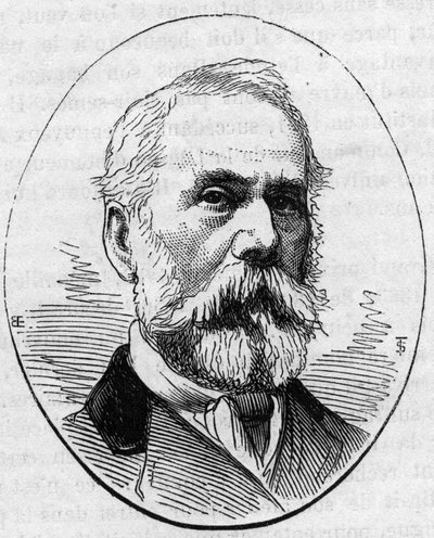 صورة لويس فرانسوا (؟) (1814-1888) ، حفار فرنسي. نقش في "" Le Monde Illustré "" رقم 890 بتاريخ 2 مايو 1874. بواسطة المدرسة الفرنسية