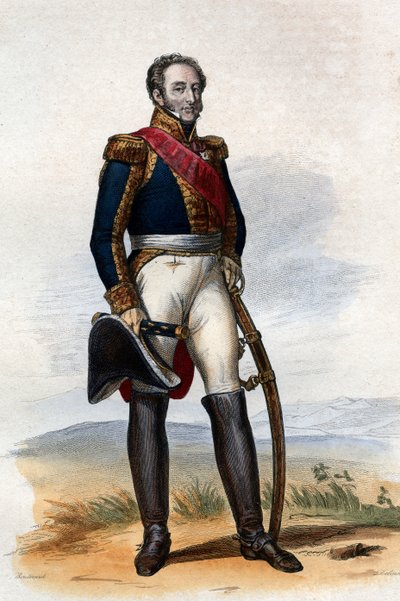 صورة لويس جابرييل سوتشت (1770-1826) ، أول دوك دالوفيرا ومارشال من فرنسا. بواسطة المدرسة الفرنسية