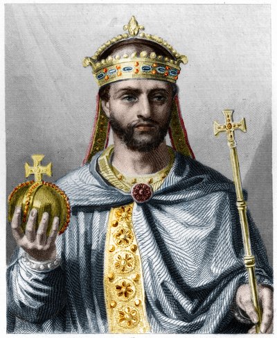 صورة لويس الأول المتدين أو ديبونير (778 - 840) ، إمبراطور الغرب - في "Histoire des Francais" للافالي ، نقش ، sd. بواسطة المدرسة الفرنسية