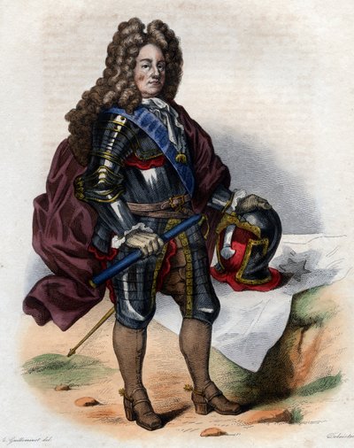 صورة لويس جوزيف دي بوربون ، دوق فاندوم (1645-1712) ، القائد العسكري الفرنسي ومارشال فرنسا. بواسطة المدرسة الفرنسية