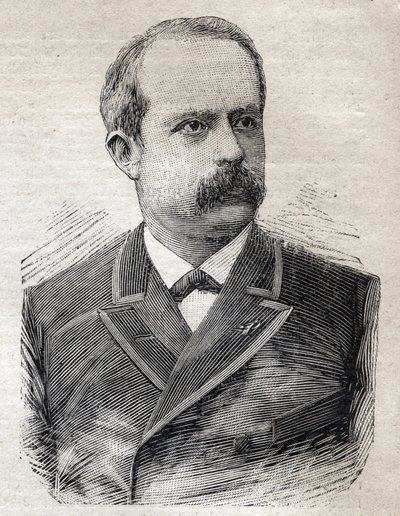 صورة لويس ليبين (1846-1933) ، مقدمة من باريس ، في "لو بيتي باريزيان" "في 23/7/1893 (نقش) بواسطة المدرسة الفرنسية