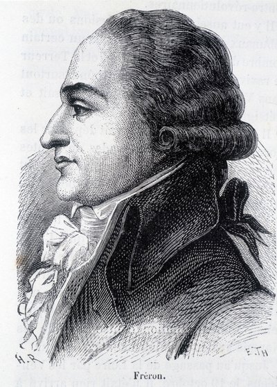 صورة لويس ماري ستانيسلاس فريرون (1754-1802) ، دعاية فرنسية - في "L'Histoire de France" "هنري مارتن بواسطة المدرسة الفرنسية