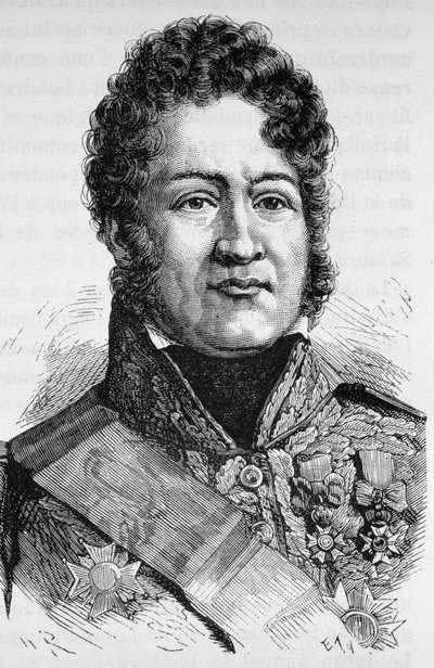 صورة لويس فيليب الأول (1773 - 1850) - في "" تاريخ فرنسا "بواسطة هنري مارتن بواسطة المدرسة الفرنسية